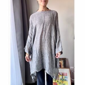 Nettle Studios one size handkerchief hem tunic/mini dress